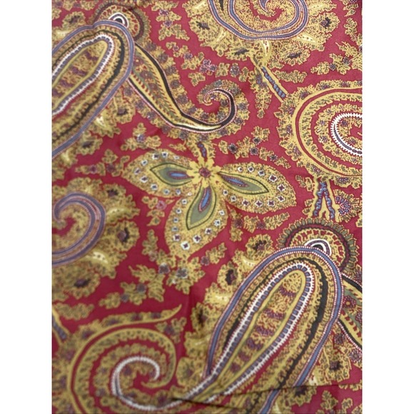 VTG RALPH LAUREN Fenton Paisley 2 Standard Pillow Shams Tan, 100% Cotton Discont